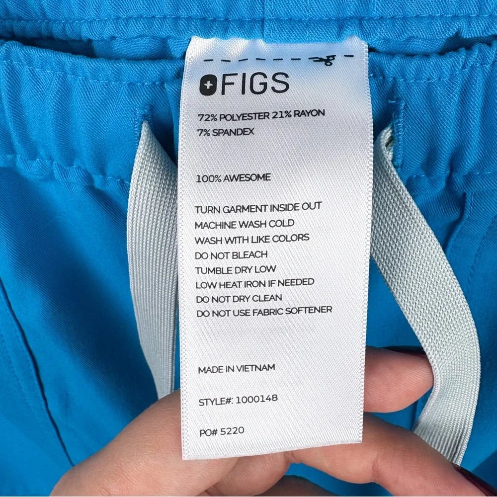 Figs Cairo Cargo Scrub Pant Extreme Blue Medium Mens Doctor Nurse Medical